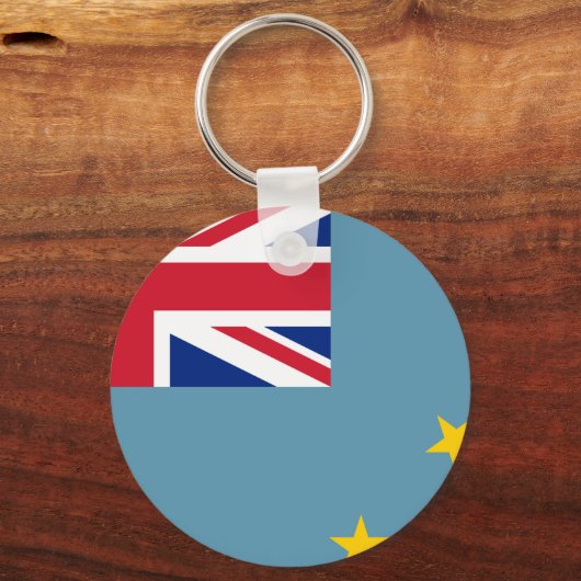 Tuvalu Flag Sleutelhanger (Voorkant)