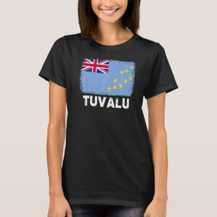 Tuvalu Flag Support Tutaxan People Women Mannen T-shirt