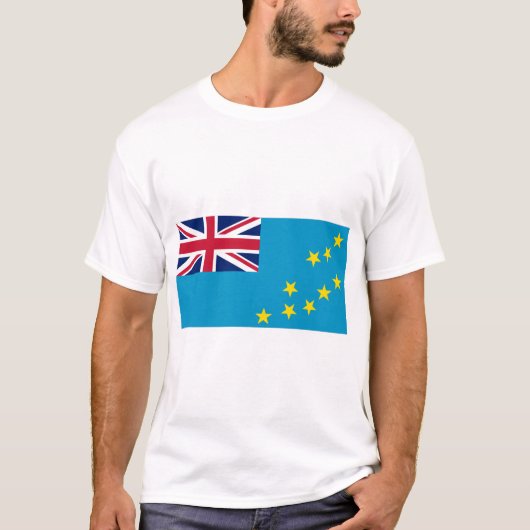 Tuvalu Flag T-shirt (Voorkant)