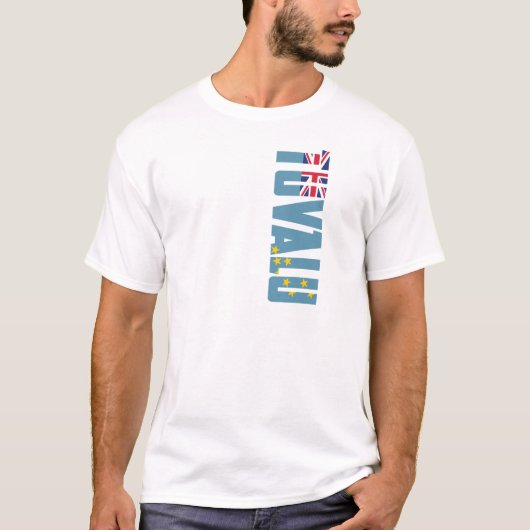Tuvalu Flag T-shirt (Voorkant)