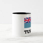 Tuvalu Flag Tweekleurige Koffiemok (Center)