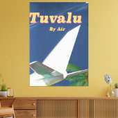 Tuvalu Reisposter in vintage stijl Canvas Afdruk (Insitu (Woonkamer))