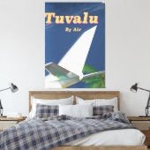 Tuvalu Reisposter in vintage stijl Canvas Afdruk (Insitu (Slaapkamer))