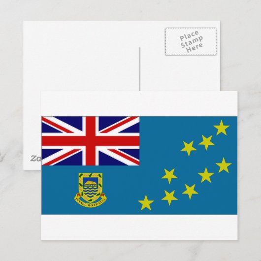 Tuvalu State Flag Briefkaart (Voorkant / Achterkant)