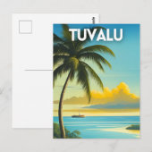 Tuvalu Travel Briefkaart (Voorkant / Achterkant)