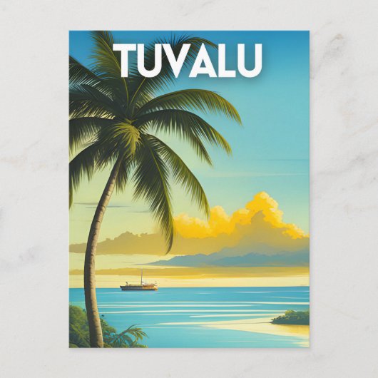 Tuvalu Travel Briefkaart (Voorkant)