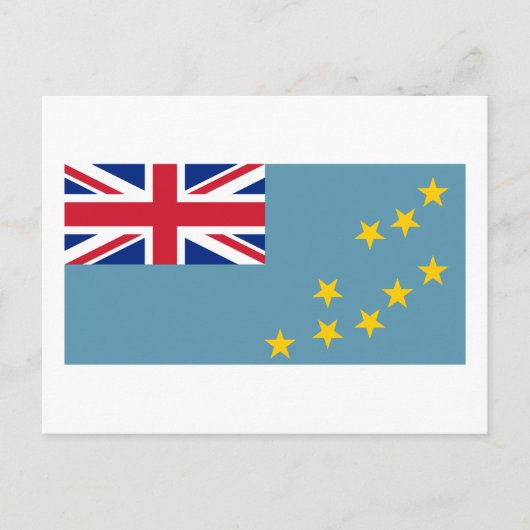 Tuvalu (Tuvaluan) Briefkaart van de vlag (Voorkant)