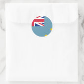 Tuvalu (Tuvaluan)-vlag Ronde Sticker (Tas)