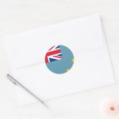 Tuvalu (Tuvaluan)-vlag Ronde Sticker (Envelop)