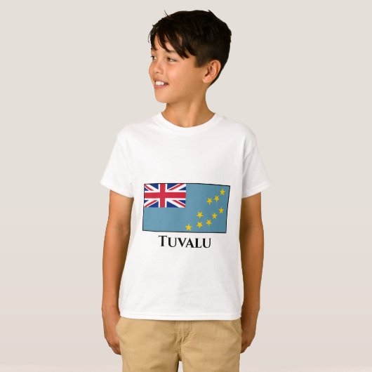 Tuvalu (Tuvaluan)-vlag T-shirt (Voorkant volledig)