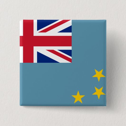 Tuvalu (Tuvaluan)-vlag Vierkante Button 5,1 Cm (Voorkant)