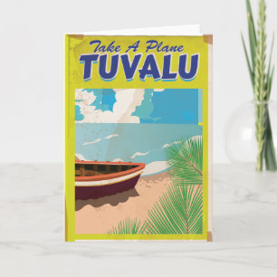 Tuvalu Vintage Travel Poster Feestdagen Kaart