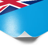 Tuvalu vlag foto afdruk (Hoek)
