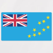 Tuvalu vlag labels (Design 1)