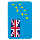 Tuvalu vlag magneet (Verticaal)