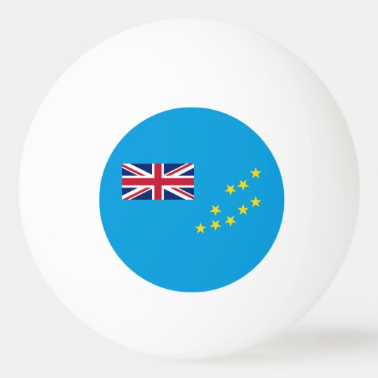 Tuvalu vlag pingpongbal (Voorkant)