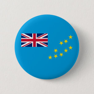 Tuvalu vlag ronde button 5,7 cm