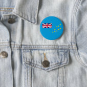 Tuvalu vlag ronde button 5,7 cm (In situ)