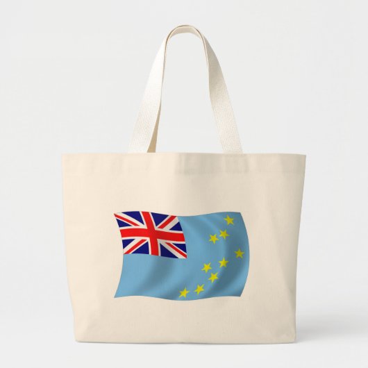 Tuvalu Vlag Schoudertas Grote Tote Bag (Voorkant)