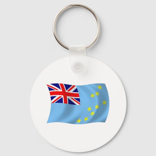 Tuvalu Vlag Sleutelhanger (Voorkant)