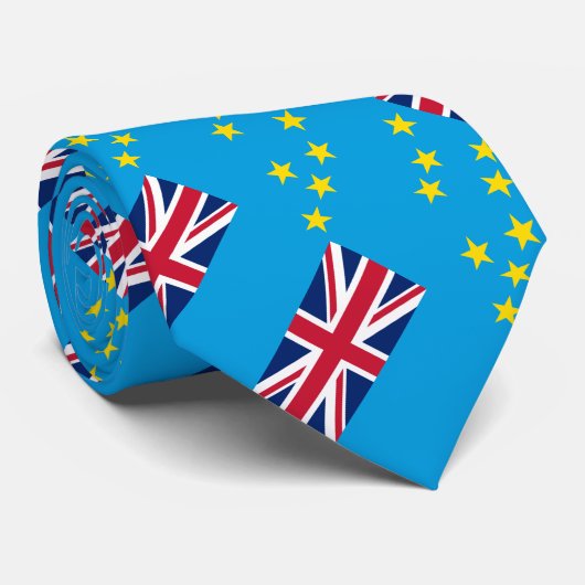 Tuvalu vlag stropdas (Opgerold)