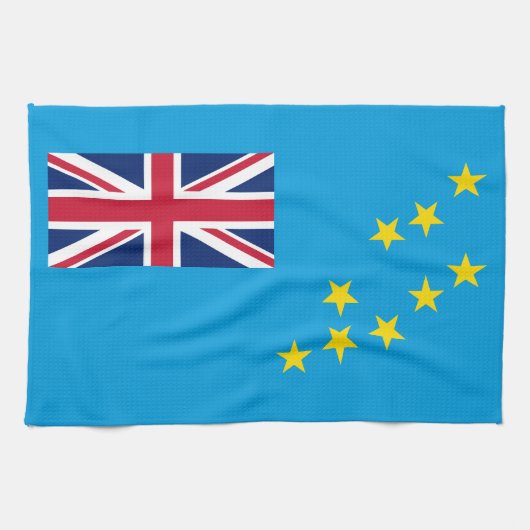 Tuvalu vlag theedoek (Horizontaal)
