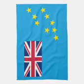 Tuvalu vlag theedoek (Verticaal)