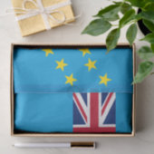 Tuvalu vlag tissuepapier (Geschenk)