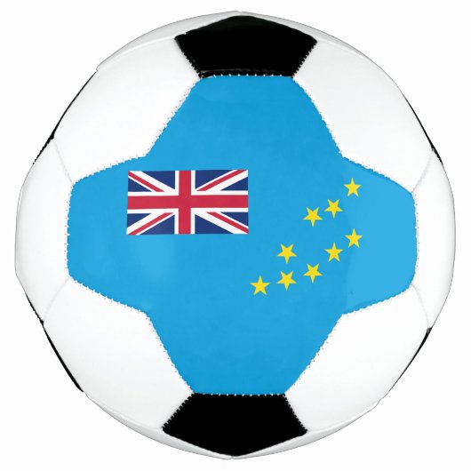 Tuvalu vlag voetbal (Voorkant)