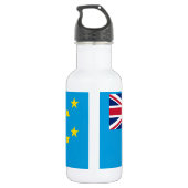 Tuvalu vlag waterfles  (Achterkant)