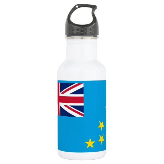 Tuvalu vlag waterfles  (Voorkant)