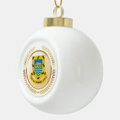 Tuvalu-wapenschild Keramische Bal Ornament (Rechts)