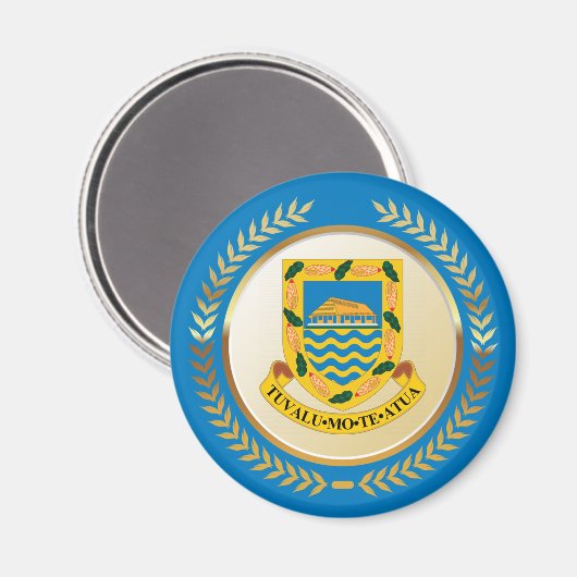 Tuvalu-wapenschild Magneet (Voorkant / Achterkant)