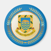 Tuvalu-wapenschild Magneet (Voorkant)