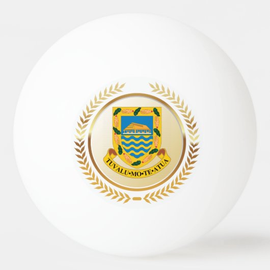Tuvalu-wapenschild Pingpongbal (Voorkant)