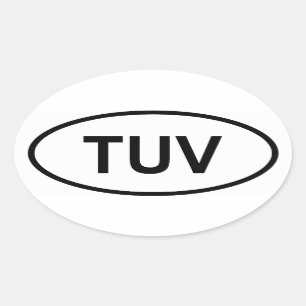 Tuvalu "YUV" Ovale Sticker