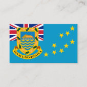Tuvaluaanse vlag & wapen, Vlag van Tuvalu Visitekaartje (Voorkant)