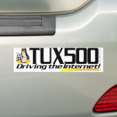 Tux500 bumpersticker (Op auto)