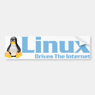 Tux500 Drives internet Bumpersticker