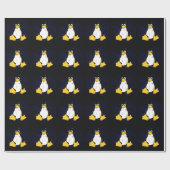 TUX Blue Sobel Cadeaupapier (Vlak)