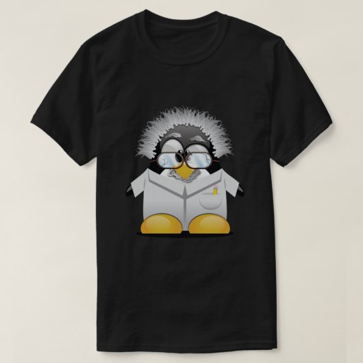 Tux einstein t-shirt (Design voorkant)
