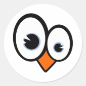 Tux Eyes Linux Penguin Sticker (Voorkant)