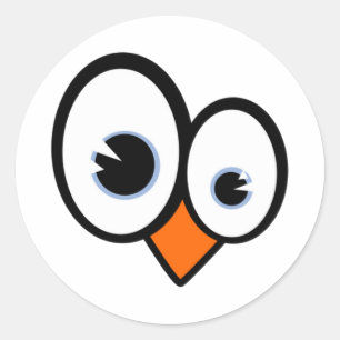 Tux Eyes Linux Penguin Sticker