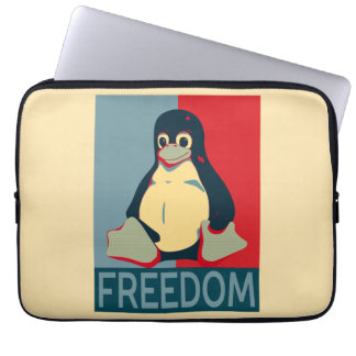 Tux Freedom voor Linux-gebruikers Laptop Sleeve