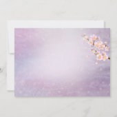 Tux & Gown, cherry blossom Couple's Vrijgezellenfe Kaart (Achterkant)