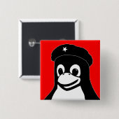 Tux Guevara - Gepersonaliseerd Vierkante Button 5,1 Cm (Voorkant /achterkant)