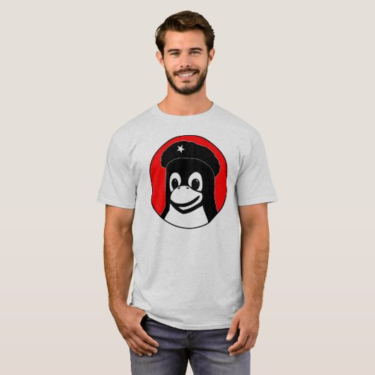 Tux Guevara (licht) T-shirt (Voorkant volledig)