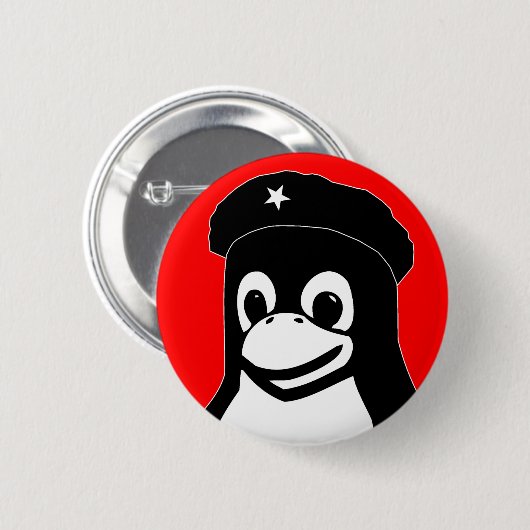 Tux Guevara Ronde Button 5,7 Cm (Voorkant /achterkant)
