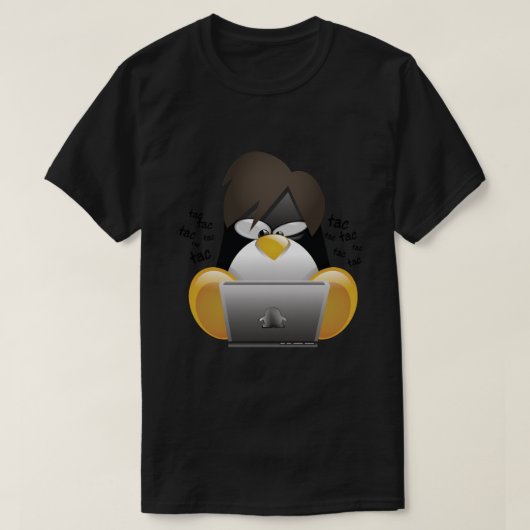 Tux hacker t-shirt (Design voorkant)