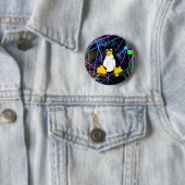 TUX-krabbels Ronde Button 5,7 Cm (In situ)